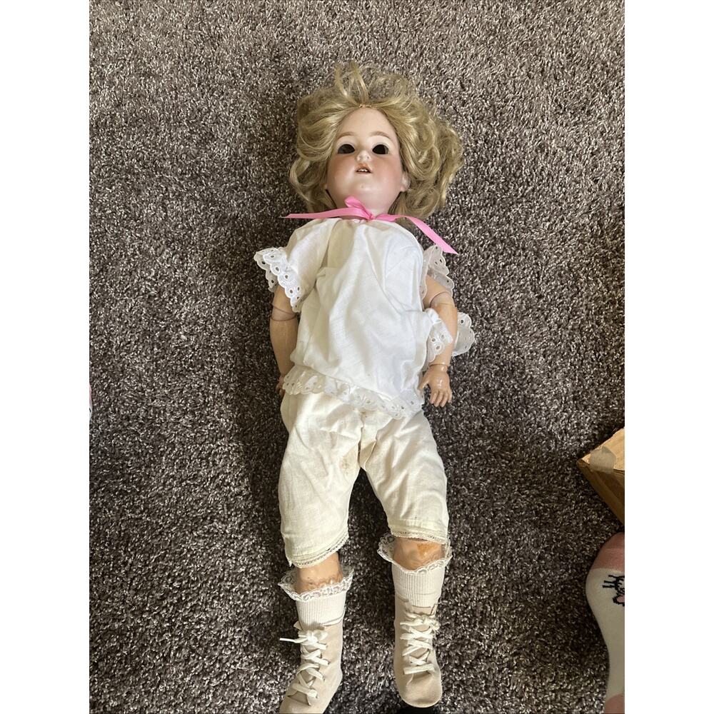 Antique George Borgfeldt German Bisque Doll Pansy lll 1800’s TLC